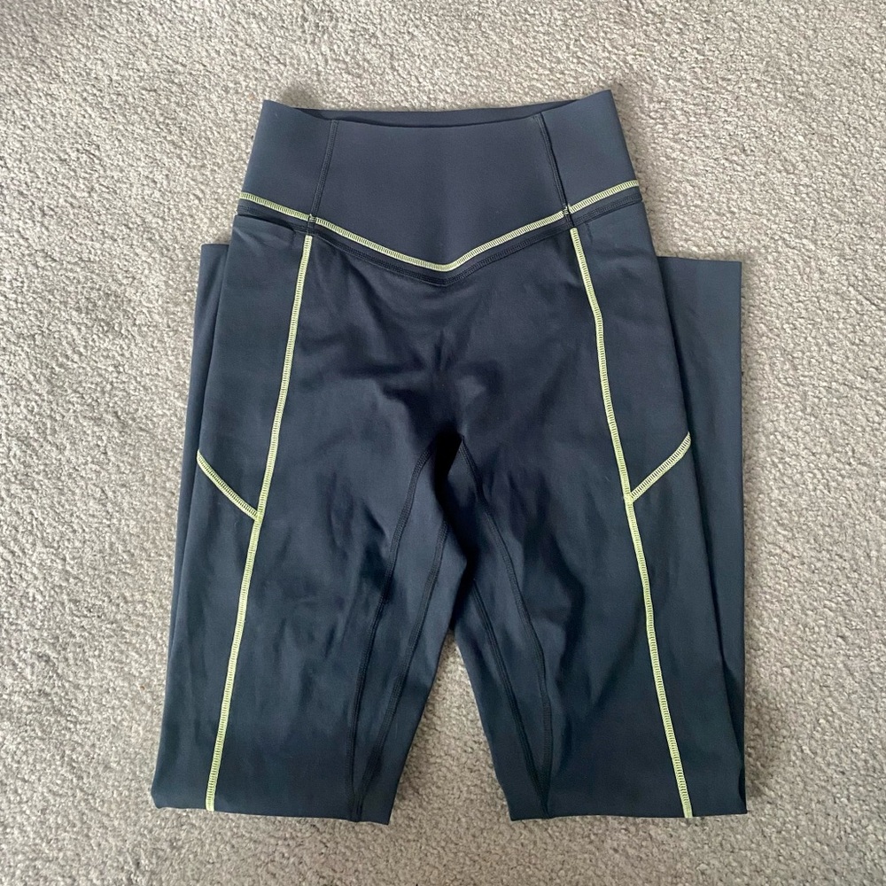 Black/Green Vitality Performance Legging